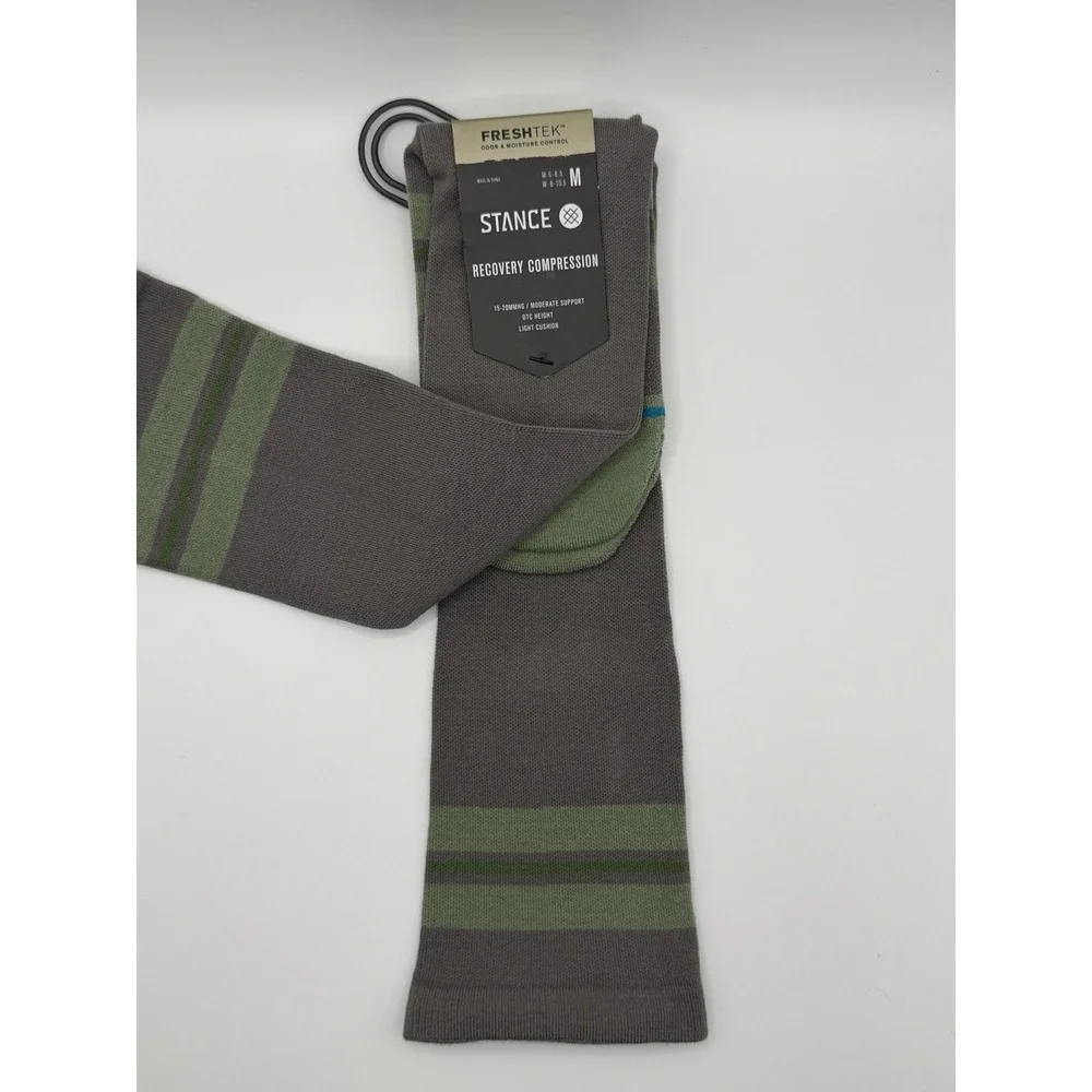 Stance Kaden Compression OTC Socks Grey Mens Medium A745D25KAD